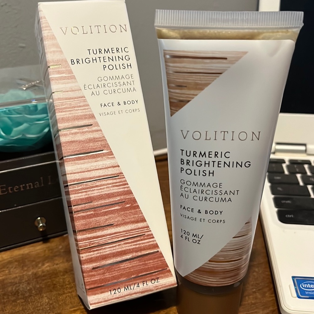 Volition turmeric brightening polish